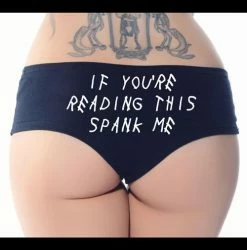 Cartel Ink Panties If You're Reading This Spank Me Booty Short