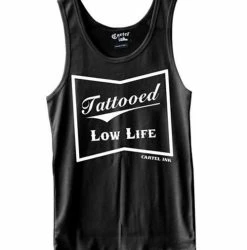 Cartel Ink Tank Tops Tattooed Low Life Men's Tank Top