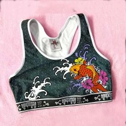 Monsterdam Bras Carpa Koi Scoop Neck Top Bra