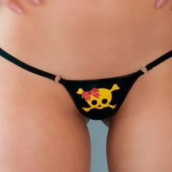 Monsterdam Panties Crossbone Skull Adjustable Straps G-string