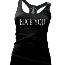 Cartel Ink Tanks Tops & Camis Fuck Love You Women's Racer Back Tank Top