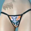 Monsterdam Panties Gothic Bunny Print Adjustable Straps Skull Gothic G-string