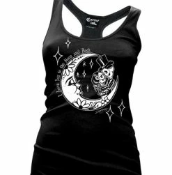 Cartel Ink Tanks Tops & Camis I Love You To The Moon And Back Black Tank Top