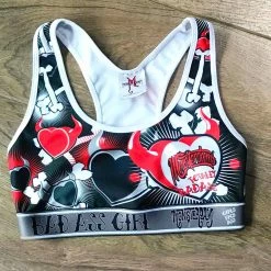 Monsterdam Bras Hearts & Bones Racerback Top Bra