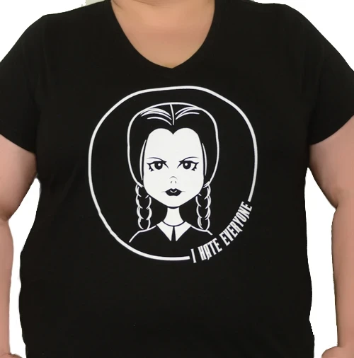 Cartel Ink T-Shirts I Hate Everyone Women's Plus Size V-Neck 2 Cartel Ink T-Shirts I Hate Everyone Women's Plus Size V-Neck - Image 2