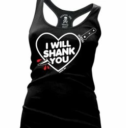 Cartel Ink Tanks Tops & Camis I Will Shank You Women's Racer Back Tank Top