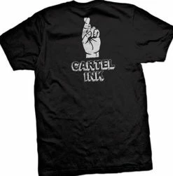 Cartel Ink Shop -Cartel Ink Shop just the tip crew neck short sleeve tight fit black cotton t shirt rebelsmarket 1
