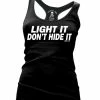 Cartel Ink Tanks Tops & Camis Light It Don't Hide It Women's Racer Back Tank Top