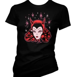 Cartel Ink T-Shirts Lucky Hellcat Devil Cake Women's T-Shirt