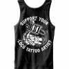 Cartel Ink Tank Tops Support Your Loco Tattoo Artist Men's Tank Top