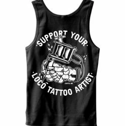 Cartel Ink Tank Tops Support Your Loco Tattoo Artist Men's Tank Top