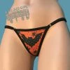 Monsterdam Panties Orange Bat Print G-String