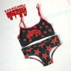 Monsterdam Swimwear Penta Pizza Print Boobier & Panty Set
