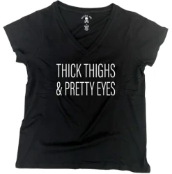Cartel Ink T-Shirts Pretty Eyes Women's Plus Size V-Neck