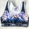 Monsterdam Bras Racerback Headstone Spirits Print Top Bra