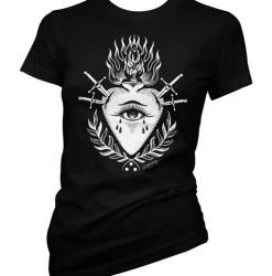 Cartel Ink T-Shirts Sacred Heart Eye Women's T-Shirt