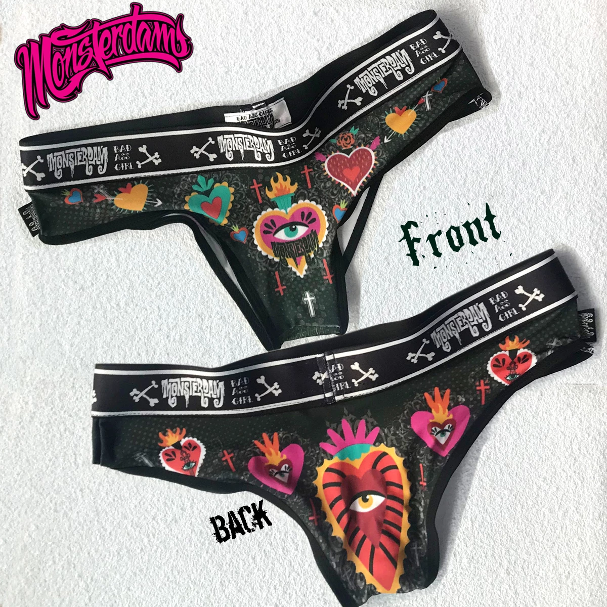 Monsterdam Sacred Heart Gothic Bad Ass Panties 1 Monsterdam Sacred Heart Gothic Bad Ass Panties