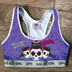 Monsterdam Bras Scoop Neck Racerback Calaveras Top Bra