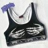 Monsterdam Bras Skeleton Hands Gothic Bra Top
