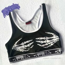 Monsterdam Bras Skeleton Hands Gothic Bra Top