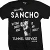 Cartel Ink T-Shirts Sneaky Sancho Tunnel Service Black T-Shirt