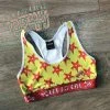 Monsterdam Bras Star Shape Pattern Bad Ass Girl Yellow Bra Top