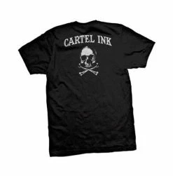 Cartel Ink Shop -Cartel Ink Shop tattooed for life and beyond crew neck short sleeve tight fit t shirt rebelsmarket 1