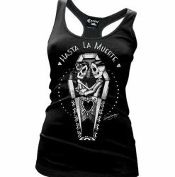 Cartel Ink Tanks Tops & Camis Hasta La Muerte Women's Racer Back Tank Top