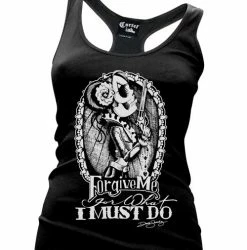 Cartel Ink Tanks Tops & Camis Forgive Me For What I Must Do Women's Racer Back Tank Top