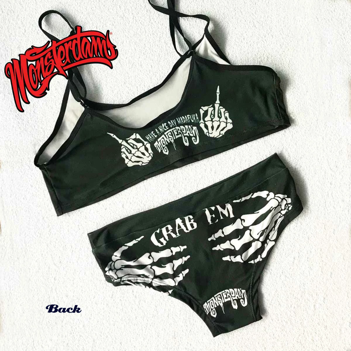 Monsterdam Skirts Skeleton Hands Panty & Boobier Set 2 Monsterdam Skirts Skeleton Hands Panty & Boobier Set - Image 2
