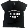 Cartel Ink T-Shirts World's Greatest Tattooed Mom Women's Plus Size V-Neck